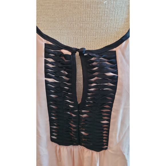 Stitch Fix Daniel Rainn Pink and Black Flowy Blouse  Sleeveless S - Picture 3 of 5